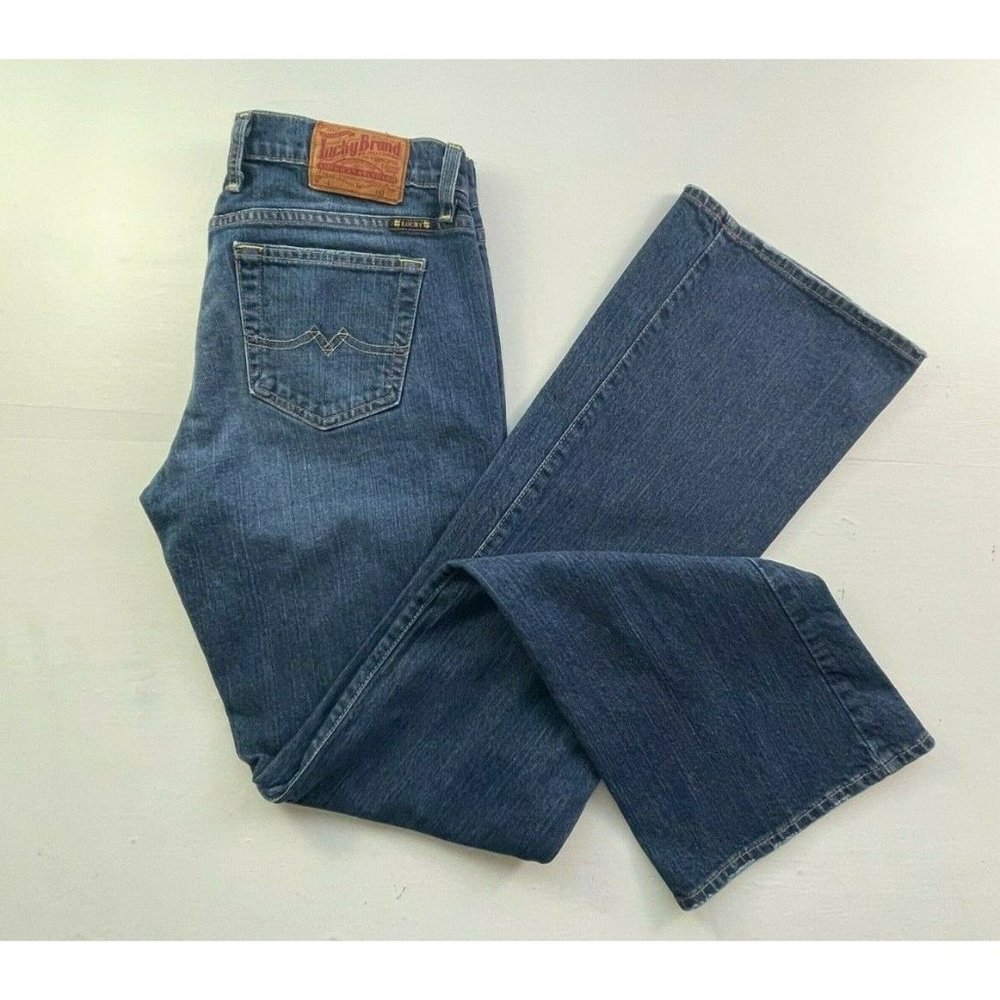 Lucky Brand Blue Straight Leg Jeans Classic Style - Picture 6 of 8